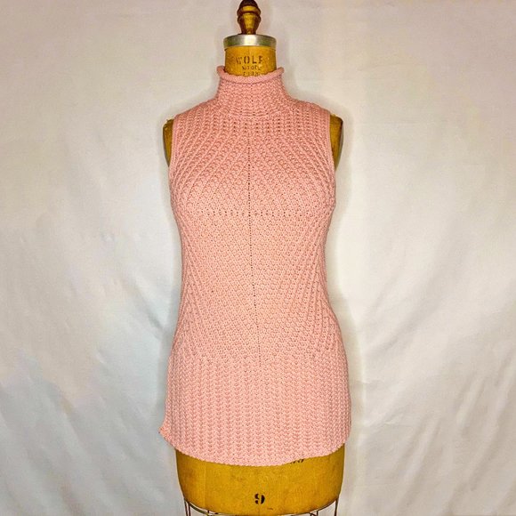 Alice + Olivia High-Low Light Pink Sweater Tank - Picture 7 of 10